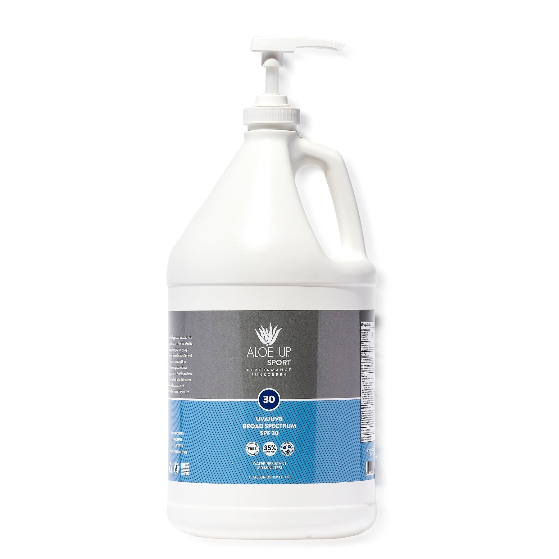 Aloe Up Sport SPF 30 Lotion Sunscreen Gallon