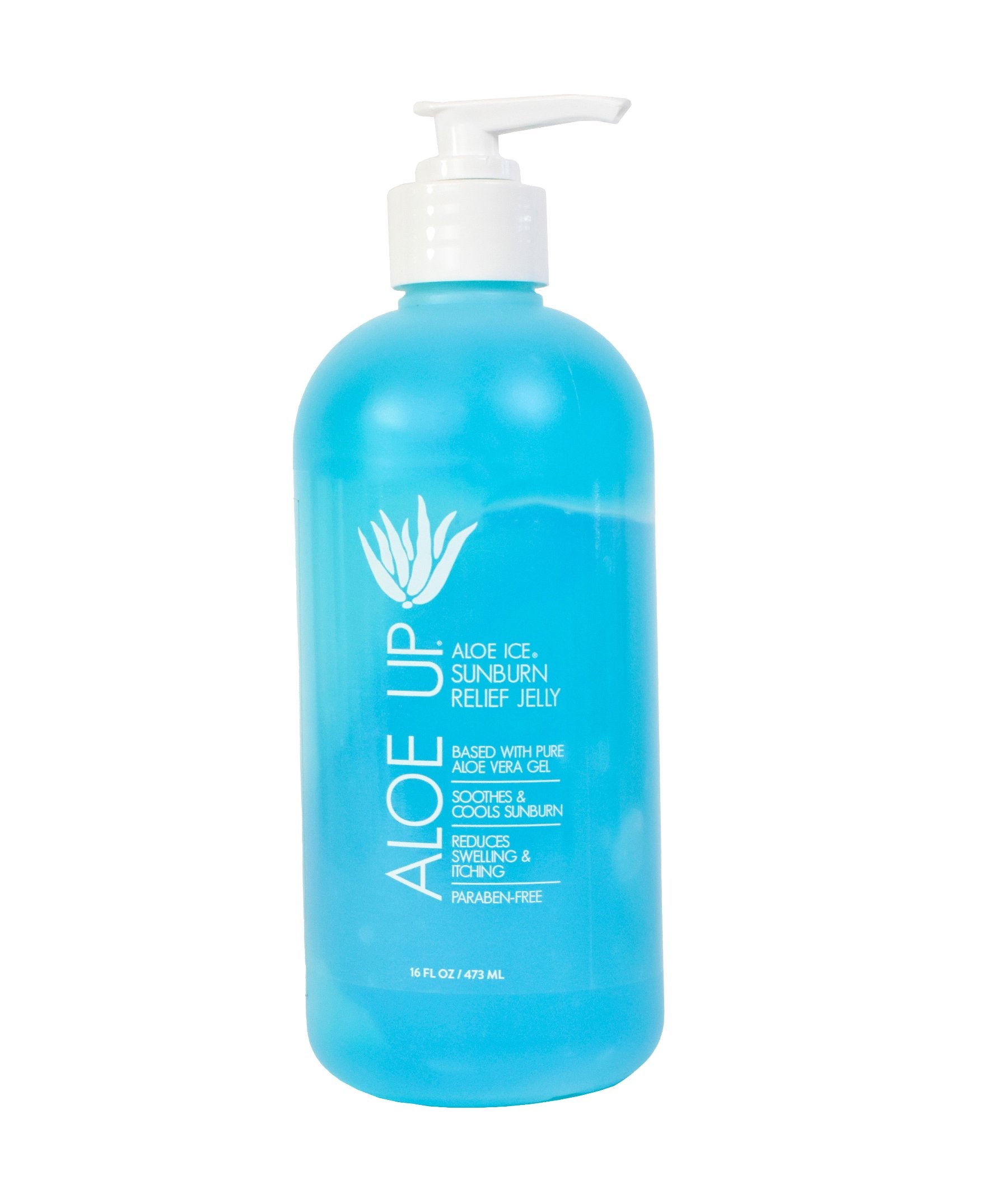 Aloe Ice Sunburn Relief Jelly 16oz bottle with cooling aloe vera gel for soothing sunburned skin