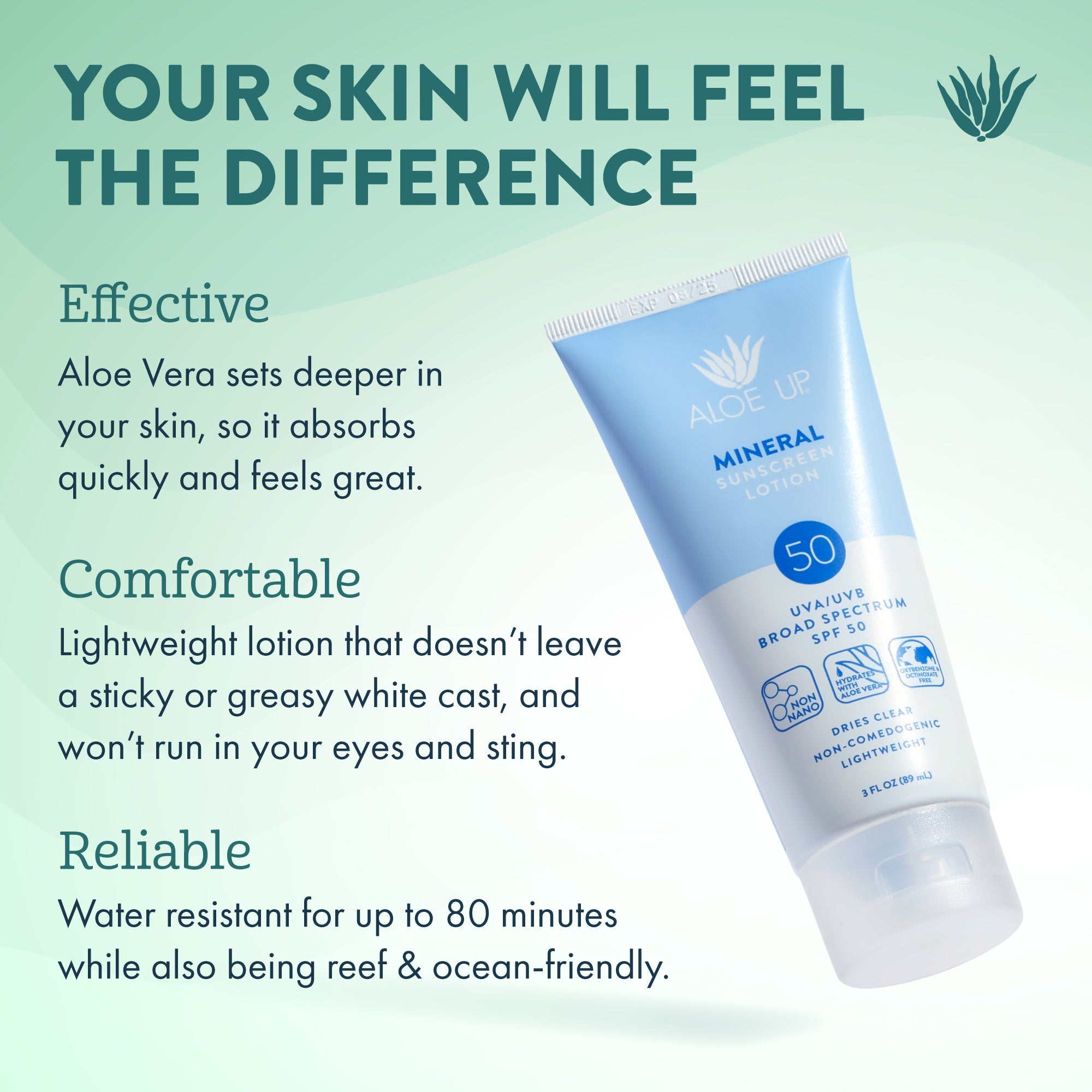 Mineral SPF 50 Sunscreen Lotion 3oz