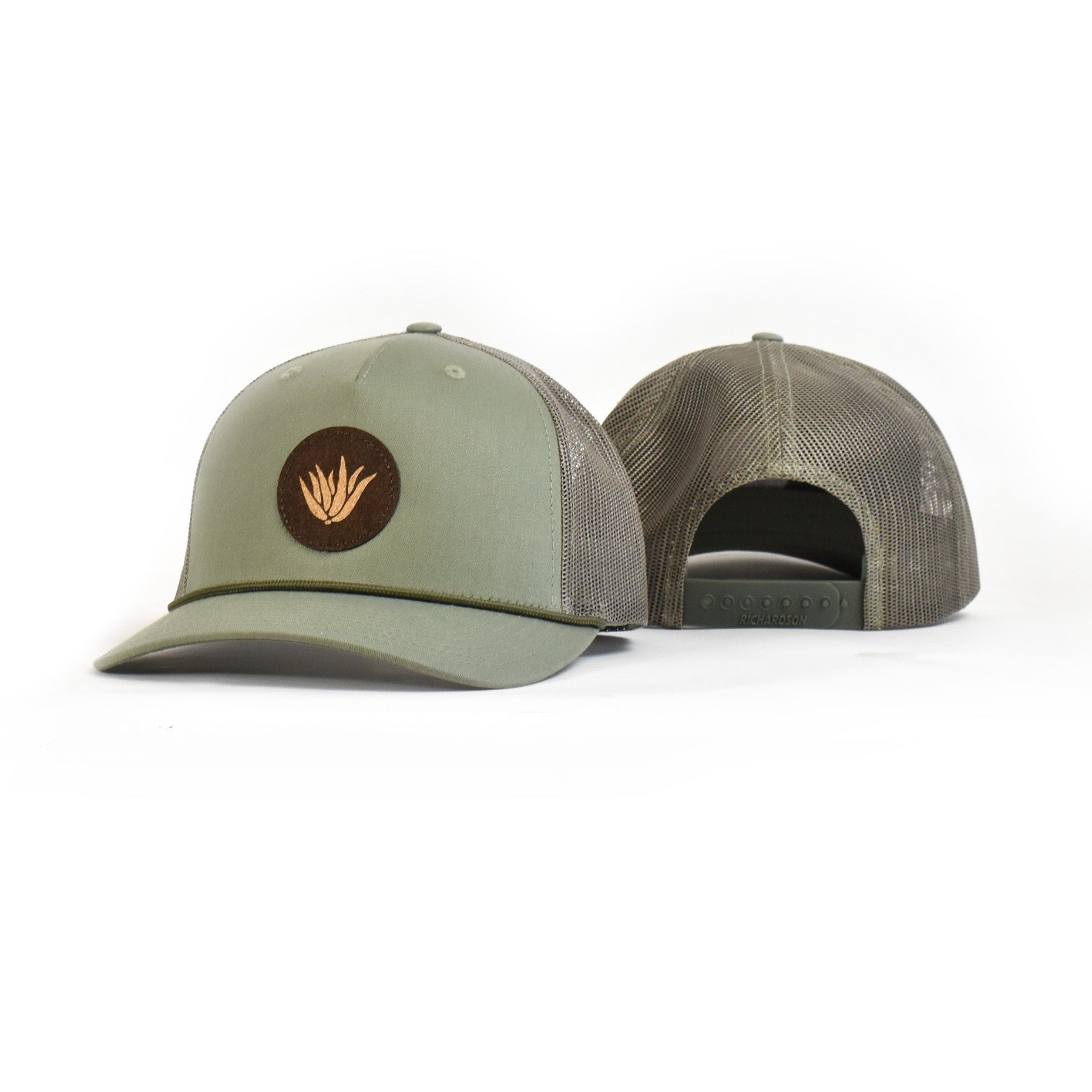 Aloe Up Adjustable Trucker Hat with Rope Loden Green
