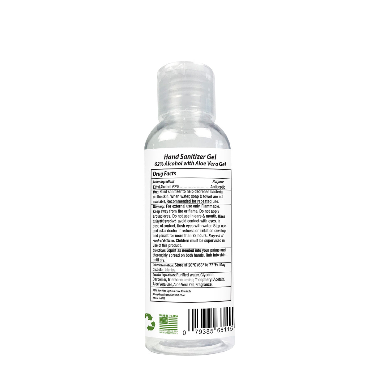 Aloe Vera Hand Sanitizer - 3.3oz