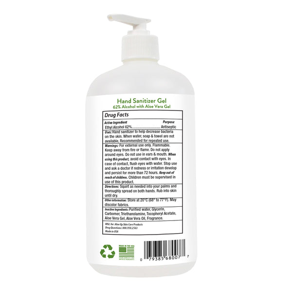 Aloe Vera Hand Sanitizer - Quart